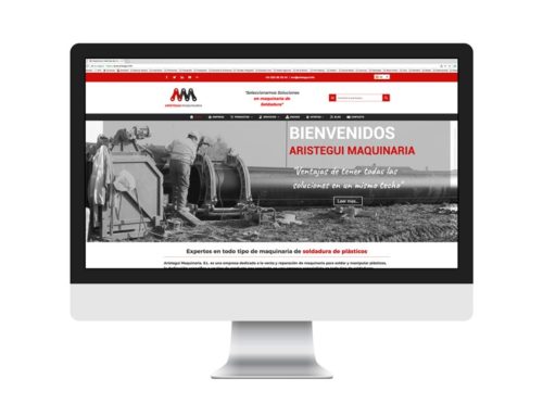 Arístegui Maquinaria – Diseño Web