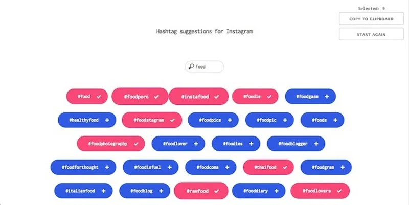 hashtags en instagram